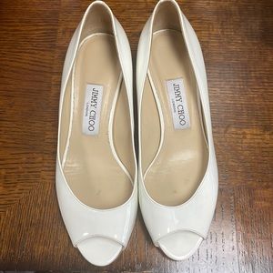 Jimmy Choo patent leather wedge